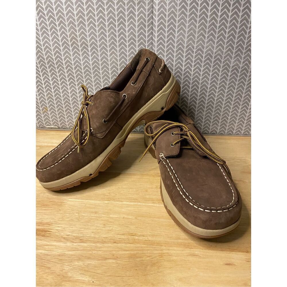 ✅Wolverine brown men’s loafers
